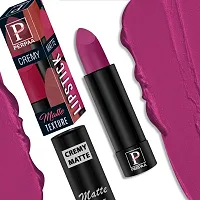 PERPAA? Creamy Matte Bullet Lipstick Long Lasting, Hydrating  Lightweight Lipstick One Swipe Smooth Finish with Waterproof  Smudgepoof Formula (Cherry Top,Red Castle,Rose Garden,Fantasy Pink)-thumb3