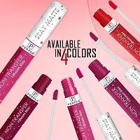 PERPAA? Star Matte Liquid Lipstick Makeup | Matte Long-Lasting Vitamin E  Castore Oil | Non-Stick Cup Not Fade Waterproof  smudgeProof Neon Red 2.5 ml-thumb3