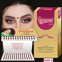 ?Supreme Suhag Sticker Kumkum Forehead Maroon Bindi Box of 15 Flaps Bindis (Size 6)-thumb2