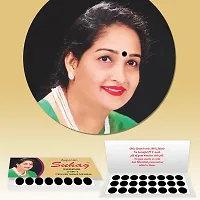 ?Supreme Suhag Sticker Kumkum Forehead Black Bindi Box of 15 Flaps Bindis (2.5)-thumb1