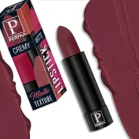 PERPAA? Creamy Matte Lipstick Long Lasting Lightweight Lipstick Smooth Finish with Waterproof  Smudgeproof Formula (Fantasy Pink,Rusty Red,Chilly Red,Red Rush)-thumb3