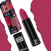 PERPAA? Creamy Matte Bullet Lipstick Long Lasting Lightweight Lipstick One Swipe Smooth Finish with Waterproof  Smudgepoof Formula (Adorable Nude,Chocolate Brown,Fantasy Pink,Fuschia)-thumb3