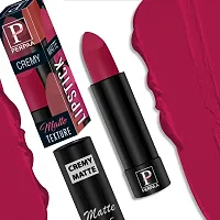 PERPAA? Creamy Matte Lipstick Long Lasting Lightweight Lipstick Smooth Finish with Waterproof  Smudgeproof Formula (Rusty Red,Chilly Red,RoseBerry,Dahila Maroon)-thumb3