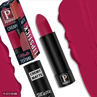 PERPAA? Creamy Matte Lipstick Long Lasting Lightweight Lipstick Smooth Finish with Waterproof  Smudgeproof Formula (Rusty Red,Chilly Red,RoseBerry,Dahila Maroon)-thumb4