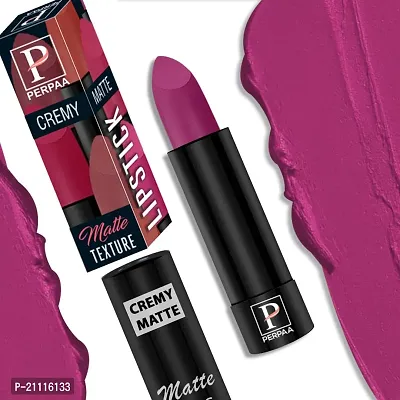 PERPAA? Creamy Matte Bullet Lipstick Long Lasting, Hydrating  Lightweight Lipstick One Swipe Smooth Matte Finish with Waterproof  Smudgepoof Formula (Red Castle,Rose Garden,Pink Treat,Maroon Magic)-thumb4