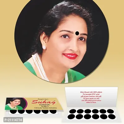 ?Supreme Suhag Sticker Kumkum Forehead Black Bindi Box of 15 Flaps Bindis (1)-thumb2