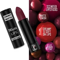 PERPAA? Creamy Matte Lipstick Long Lasting Lightweight Lipstick Smooth Finish with Waterproof  Smudgeproof Formula (Rusty Red,Chilly Red,RoseBerry,Maroon Magic)-thumb4