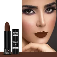 PERPAA? Creamy Matte Bullet Lipstick Long Lasting Lightweight Lipstick One Swipe Smooth Finish with Waterproof  Smudgepoof Formula (Pink Treat,Adorable Nude,Chocolate Brown,Fuschia)-thumb2