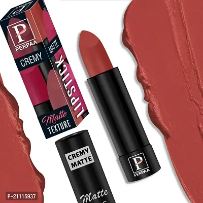 PERPAA? Creamy Matte Bullet Lipstick Long Lasting, Hydrating  Lightweight Lipstick One Swipe Smooth Finish with Waterproof  Smudgepoof Formula (Red Castle,Rose Garden,Pink Treat,RoseBerry)-thumb4