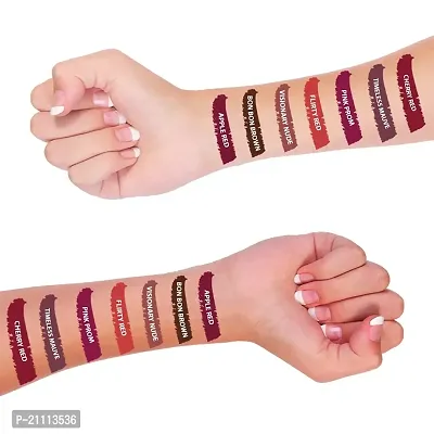 PERPAA? Power Stay Liquid Matte Lipstick - Waterproof (Upto12 Hrs Stay) (Bon Bon Brown)-thumb5