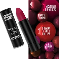 PERPAA? Creamy Matte Lipstick Long Lasting Lightweight Lipstick Smooth Finish with Waterproof  Smudgeproof Formula (Rusty Red,Chilly Red,RoseBerry,Dahila Maroon)-thumb4