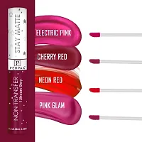 PERPAA? Star Matte Liquid Lipstick Makeup | Matte Long-Lasting Vitamin E  Castore Oil | Non-Stick Cup Not Fade Waterproof  smudgeProof Cherry Red 2.5 ml-thumb4