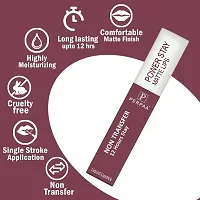 PERPAA? Powerstay Matte Liquid Lipstick Makeup, Matte liquid Long-Lasting Wear Non-Stick Cup Not Fade Waterproof Lipstick Mauve (5ml)-thumb2
