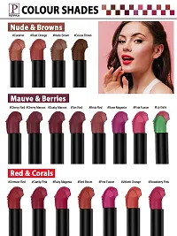 PERPAA Cremy matte lipstick pack of 4(Natural Pink,Red,Magenta,Pink)-thumb2