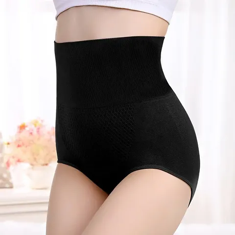 Womenrsquo;s Lycra Tummy Control 4-in-1 Blended High Waist Tummy Thigh Shapewear