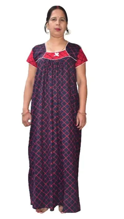 Cotton Printed  Nighty For Women