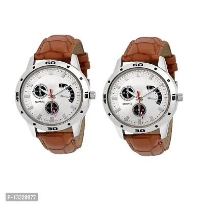 Watch City Jay Enterprise Pack of 2 Multicolour Dial Analogue Men's Watch-thumb0