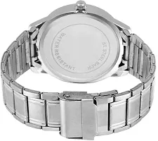 Watch City Watch for Boy's and Men's Analogue White Dial Stainless Steel Strap Silver Color Watch for Men and Boys-thumb2