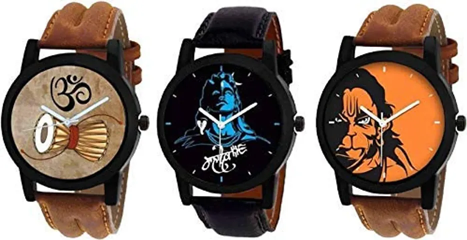 Jay Enterprise Pack of 3 Analog Analog Watch for Men and Boys