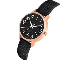 Watch City Analogue Genuine Leather Belt Women's Watch and Girl's Watch (Set of 2) (Black and Blue)-thumb1