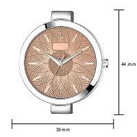 Watch City Watch for Girl and Female | Women | Ladies Analogue Dial Women's Watch, Club Watches for Women and Girl Stainless Steel Belt Gift for Girl Friends | Wife |Sister|Silver Brown-thumb3