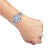 Watch City Watch for Girl's and Women's Classy Analogue Dial and Belt Girl's Watch (Blue)-thumb4