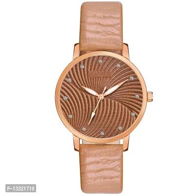 Watch City Girl's and Women's Quartz Watch with Analogue Display and Leather Strap (Brown)