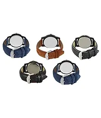 Jay Enterprise Pack of 5 Multicolour Analog Watch for Men and Boys-thumb2