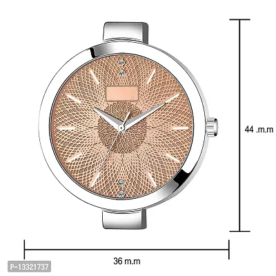 Watch City Women's Watch Brown Dial and Stainless Steel Belt Analog Watch for Girls and Women (Brown Silver Color)-thumb4