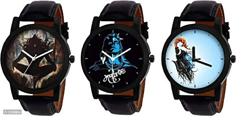 Jay Enterprise Pack of 3 Multicolour Analog Analog Watch for Men and Boys