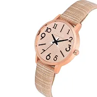 Watch City Watch for Girl's and Women's Classy Analogue Dial and Belt Girl's Watch (Color Brown)-thumb1