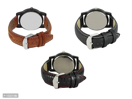 Watch City Analog Watch for Men and Boys Formal Wrist Watch Multicolor (Set of 3)-thumb2