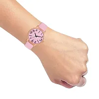 Watch City Analogue Genuine Leather Belt Women's Watch and Girl's Watch Combo Pack of 2 (Multicolor Dial Multicolor Strap) (Pink-Pink2)-thumb4