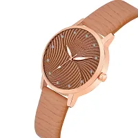 Watch City Girl's and Women's Quartz Watch with Analogue Display and Leather Strap (Brown)-thumb1