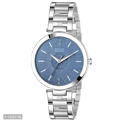 Watch City Analog Multicolor Dial and Stainless Steel Belt Girls and Women Watch (Blue)-thumb0