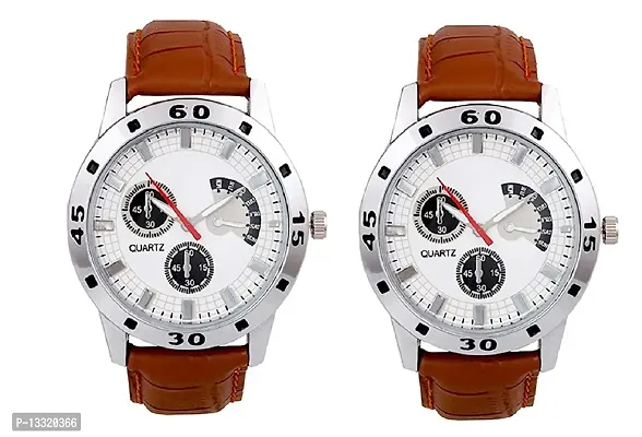 Jay Enterprise Pack of 2 Multicolour Dial Analog Watch for Mens and Boys