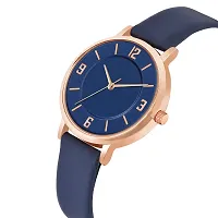 Watch City Analogue Premium Looking and Genuine Leather Belt Women's Watch and Girl's Watch (Blue)-thumb1