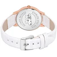 Watch City Watch for Girl's and Women's Classy Analogue Dial and Belt Girl's Watch (White)-thumb2