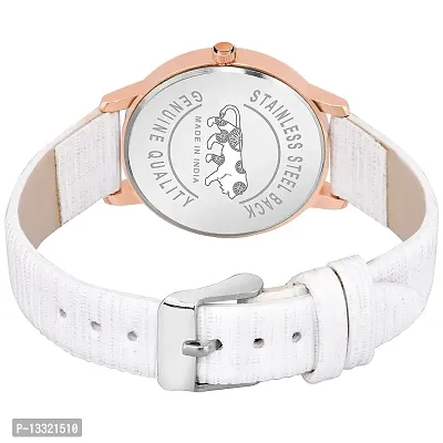 Watch City Watch for Girl's and Women's Classy Analogue Dial and Belt Girl's Watch (White)-thumb3
