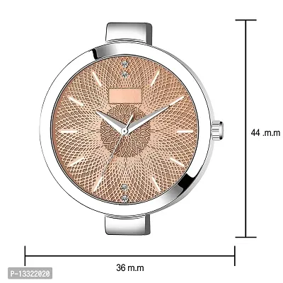 Watch City Watch for Girl and Women Analogue Dial Women's Watch, Club Watches for Women and Girl Stainless Steel Belt Valentine Day Gift for Girl Friends | Wife |Sister|Silver Brown-thumb4