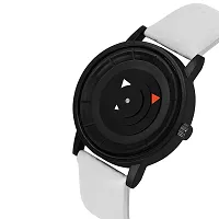 Watch City Analog Black Dial and White Strap Boys and Mens Watch (White)-thumb1