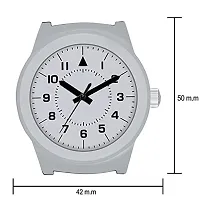 Watch City - Analogue Couple Watch Round Dial Waterproof Casual/Formal Watch for Couples - Combo Pack Grey Color-thumb3