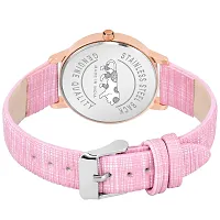 Watch City Analogue Genuine Leather Belt Women's Watch and Girl's Watch Combo Pack of 2 (Multicolor Dial Multicolor Strap) (Pink-Pink2)-thumb2