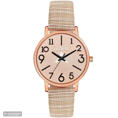 Watch City Watch for Girl's and Women's Classy Analogue Dial and Belt Girl's Watch (Color Brown)