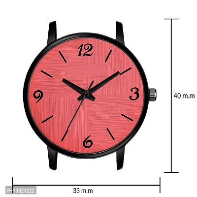 Watch City New Casual Black and Red Color Attractive Dial with Trending Magnetic Analogue Metal Strap Watches for Girl's and Women's Pack of ? 2 with Rose Gold Color Bracelet-thumb5