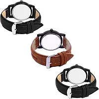 Watch City Multi Purpose Watches for Men and Boys Formal Party Wear Analog Multi Colour Ganesha | Om | Mahakal (Set of 3)-thumb2