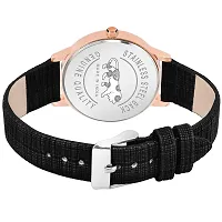 Watch City Watch for Girl's and Women's Classy Analogue Dial and Belt Girl's Watch (Black Color)-thumb2
