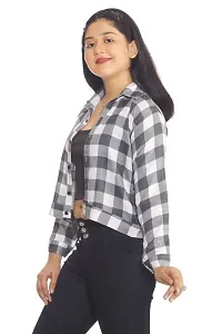 SAIMINA Dresses Girls Regular Fit Printed Casual, Dailywear and Festivewear Cotton Shirt Top-thumb1