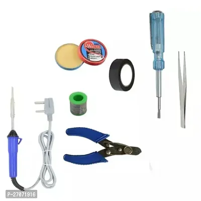 25 WATT SOLDER IRON | PASTE | TAPE | WIRE | WIRE CUTTER | TESTER | CHIMTI