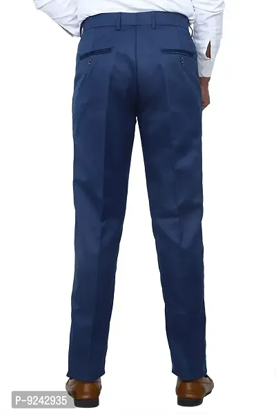 KRG FASHION Men's Regular Fit Cotton Trouser (KRG-FRMLTRSR-NVBLU-05-28_Navy Blue_28)-thumb4